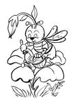 coloriage gratuit Abeilles