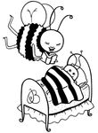 dessin gratuit Abeilles