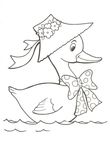 coloriage gratuit enfant Canards