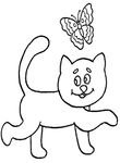 coloriage gratuit enfant Chats