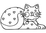 coloriage gratuit Chats