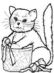 coloriage gratuit Chats