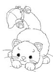 coloriage gratuit enfant Chats