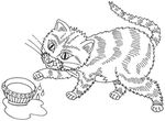 coloriage gratuit enfant Chats