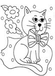 coloriage gratuit Chats