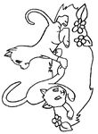 coloriage gratuit enfant Chats