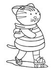 coloriage gratuit Chats