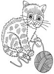 coloriage gratuit enfant Chats