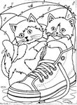 coloriage gratuit enfant Chats