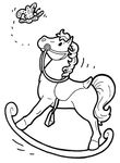 coloriage gratuit enfant Chevaux