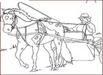 dessin gratuit Chevaux