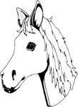 dessin gratuit Chevaux