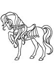 coloriage gratuit Chevaux