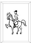 coloriage gratuit Chevaux