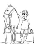 coloriage gratuit Chevaux