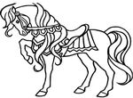 coloriage gratuit enfant Chevaux