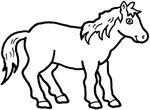 coloriage gratuit Chevaux