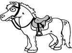 coloriage gratuit Chevaux