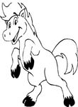 coloriage gratuit Chevaux