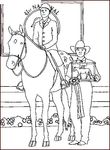 coloriage gratuit enfant Chevaux