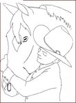 coloriage gratuit Chevaux