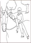 coloriage gratuit enfant Chevaux