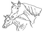 dessin gratuit Chevaux