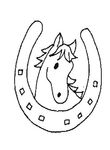 coloriage gratuit enfant Chevaux