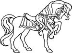 coloriage gratuit Chevaux