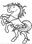 coloriage gratuit Chevaux