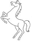 coloriage gratuit Chevaux