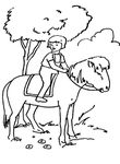 coloriage gratuit enfant Chevaux