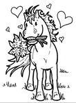 coloriage gratuit enfant Chevaux