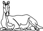 coloriage gratuit enfant Chevaux