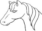 coloriage gratuit Chevaux