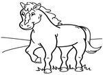 coloriage gratuit Chevaux