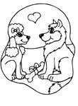 coloriage gratuit Chiens