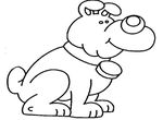 coloriage gratuit Chiens