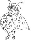 coloriage gratuit enfant Coccinelles