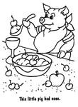 coloriage gratuit Cochons