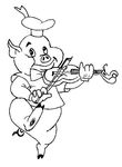 coloriage gratuit enfant Cochons