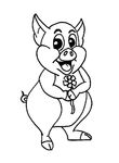 coloriage gratuit enfant Cochons