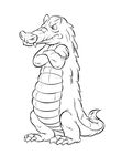 coloriage gratuit enfant Crocodiles