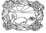 coloriage gratuit Cygnes