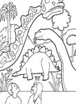 coloriage gratuit enfant Dinosaures