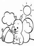 coloriage gratuit enfant Ecureuils