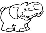 coloriage gratuit enfant Elephants