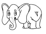 coloriage gratuit enfant Elephants