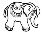 coloriage gratuit Elephants