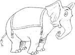 dessin gratuit Elephants